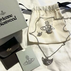 Vivienne Westwood Wing Necklace & Earrings set